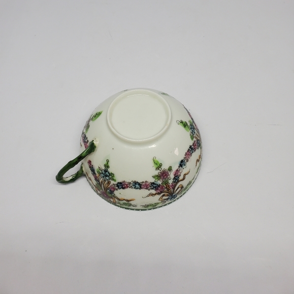 Handpainted Floral Moriage Porcelain Tea Cup 1940's Vintage Pre-Owned - Picture 11 of 13